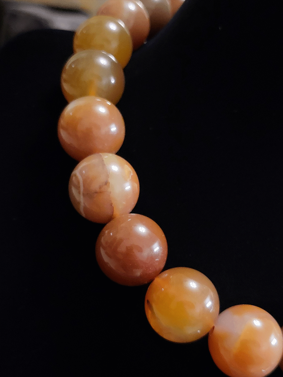 20mm bold glass bead single line string