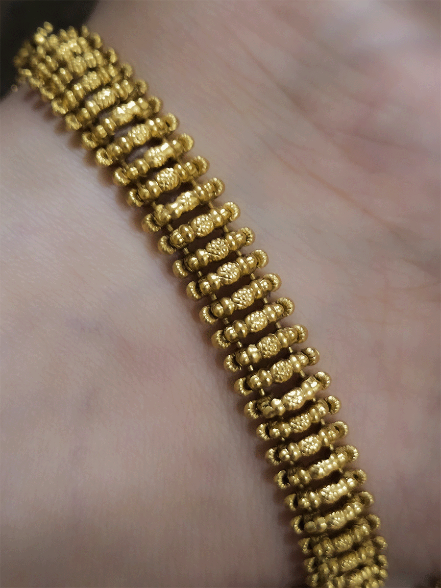 Traditional design long connecting tukdies classy anklets