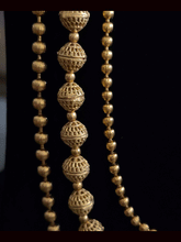 Load image into Gallery viewer, Long triple layer with matar bead mid string side flower design brooch set
