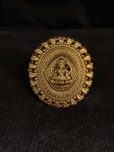 Load image into Gallery viewer, Oval bold laxmiji adjustable ring