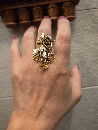 Bow and arrow Ramji bead hangings openable ring
