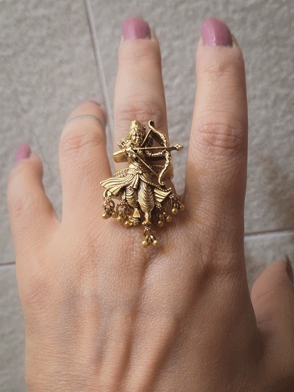 Bow and arrow Ramji bead hangings openable ring