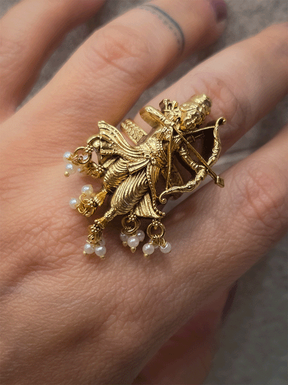 Bow and arrow Ramji bead hangings openable ring