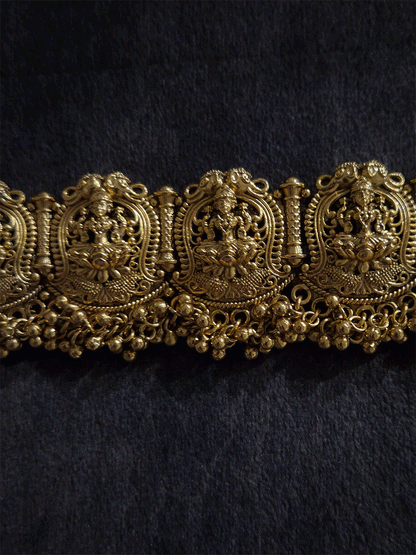 Laxmiji design with elephant face top waist belt with ghunghru hangings