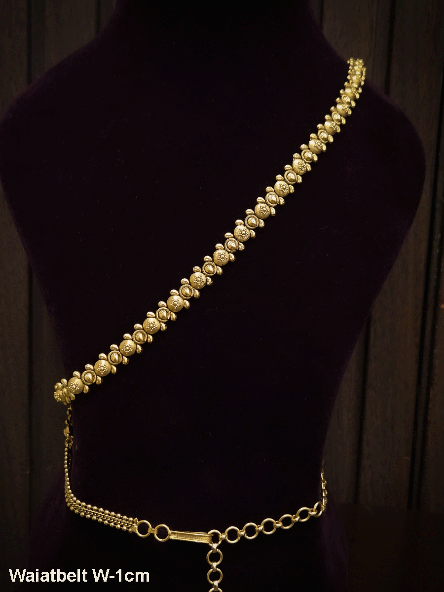 Self circular design 1cm broad sleek waist belt