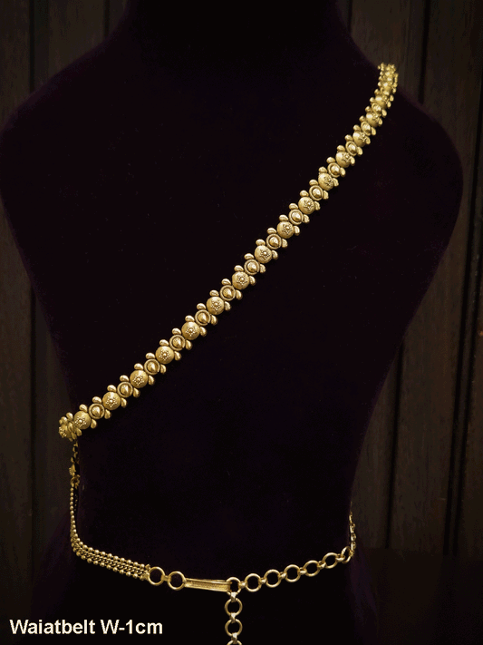 Self circular design 1cm broad sleek waist belt