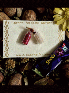 Odara small Roli-Chawal bottles with chocolate