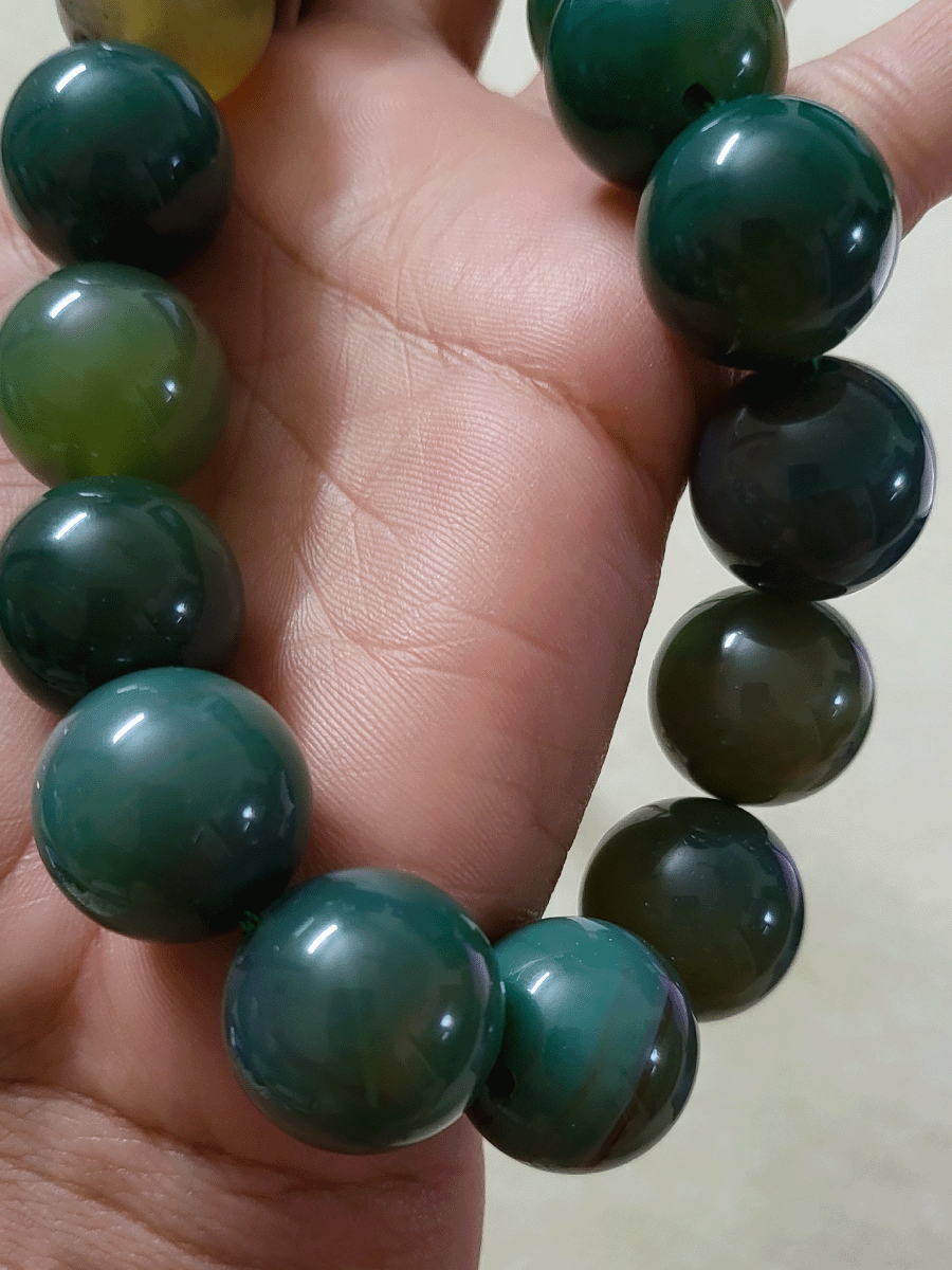 20mm bold glass bead single line string