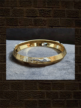 Load image into Gallery viewer, Jaguar motif men&#39;s kada in white rhodium finish - Odara Jewellery