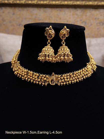 Bead hangings side chain with ganpatiji motif's set