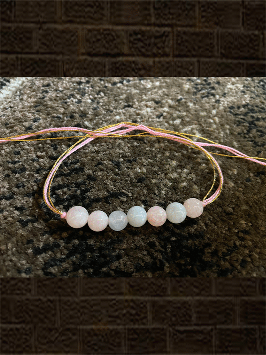 7 shaded beads simple rakhi with classy dori's - Odara Jewellery