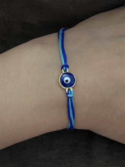 Small round evil eye rakhi - Odara Jewellery