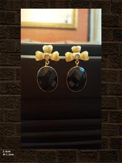 Black drops with flower head