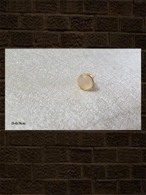 Chalcedony dyed rose broilette...semi precious stone sterling silver studs